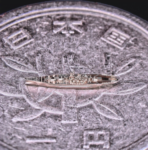 Japanese perverted precision processing, the battleship model that can only be seen with a microscope is amazing